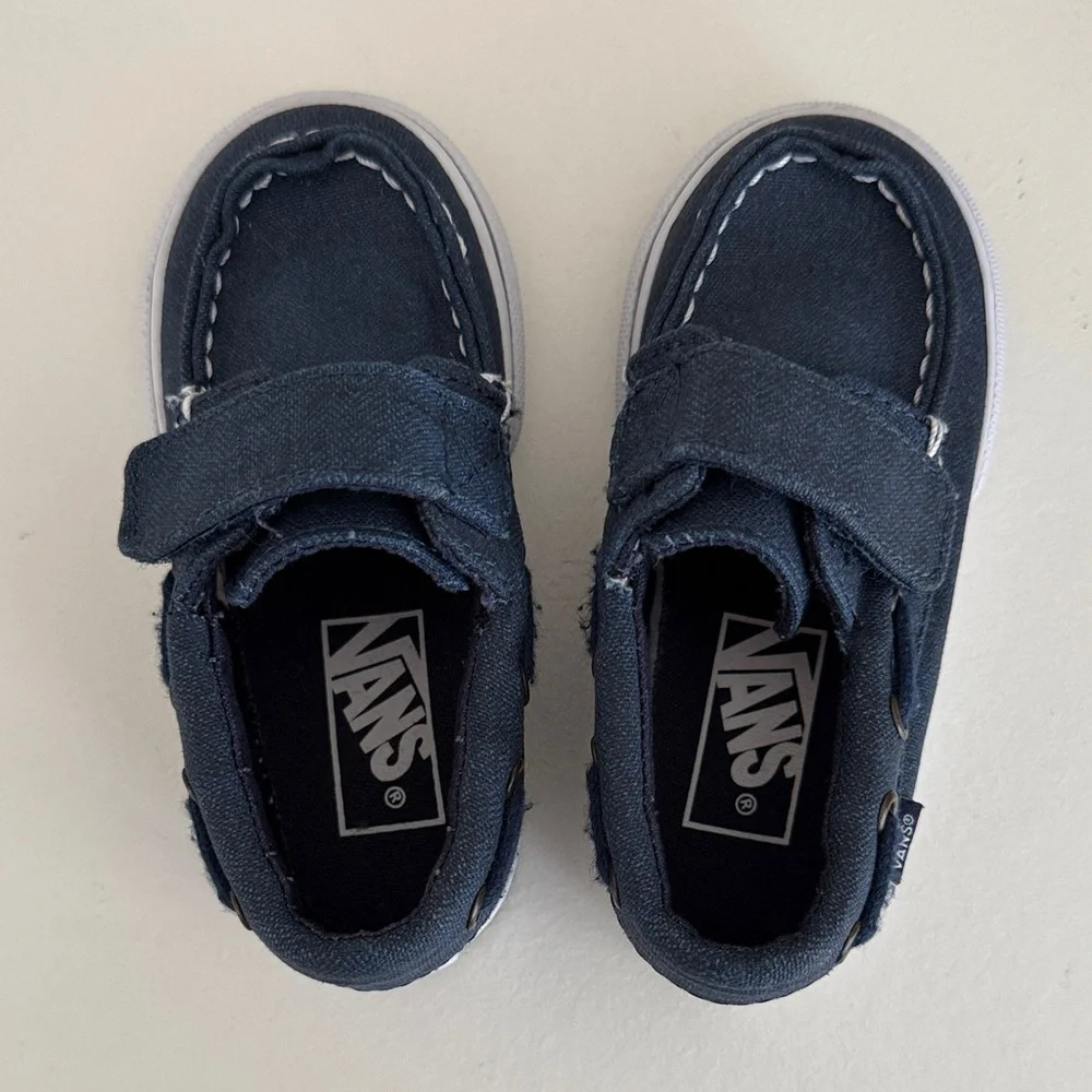 Vans•Dark Blue Moccasins•Size 7